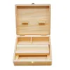 Wooden Stash Boxes Smoke tool set Cigarette Tray Natural Handmade Wood Tobacco And Herbal Storage Box For Smoking Pipe KKB70964871339
