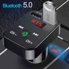 Dual USB Telefon Bluetooth 5.0 Nadajnik Ręce FM Modulator 3.1A Szybka ładowarka Akcesoria samochodowe Odtwarzacz MP3