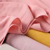 Ethnic Clothing 10pcs/Lot Crinkle Cotton Hijab Scarf Wrap Malaysia Solid Color Shawls Headband Muslim Hijabs Headscarf Female Foulard