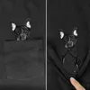 PLSTAR COSMOS T-shirt Mode Zomer Pocket Pug Gedrukt T-shirt Mannen voor Dames Overhemden Tops Grappige Katoen Black Tees Plus Size G1222