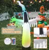 Fantasma incandescente di Halloween Fantasma spaventoso gonfiabile di Halloween con puntelli decorativi a LED che cambiano colore per la decorazione esterna del giardino domestico