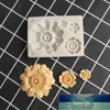 4 Flower Chocolate Silikonowe MoldDecoration Narzędzie Gliny DIY K793