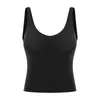 Women039s Inner Padd Yoga Top Tank med BRA LU70 Woman Sports Short Vests Fitness Running Shirt Gym Workout Clothes7711074