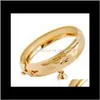 Bracelets bijouxallergiques de haute qualité véritable 18 carats plaqué or jaune cloche bébé enfants joli cadeau bracelet bracelet pour enfants livraison directe 2021 W