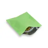 10pcs Random Color Thick Reclosable Aluminium Foil Zipper Packaging Bag Tea Flat Pouches Small Plastic Bags Storage