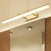 Lampade da parete Lampada moderna a Led Dorato/Cromo/Nero 40CM9W/50CM12W Luce frontale a specchio Luci da toeletta per bagno in alluminio Trucco per toilette