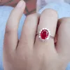 Prenses Diana William Kate Sapphire Emerald Ruby Taş Yüzükleri Kadınlar İçin Düğün Nişan Mücevherleri 925 STERLING Silver Ring2673