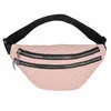 New leather women's waist bag, trendy rhombus women's satchel, fashion embossed chest bag, one drop shipping