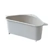 Drain Garbage Basket Kitchen Sink Peel Sponge Vegetable Box Rag Storage Suction Cup Pool Hanging Triangle Basket