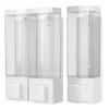 Wall-Mounted Soap Dispenser Manual Shampoo Shower Gel Liquid Container For Bathroom Washroom Single/Double Head