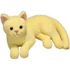 31cm Carino Lifeelike 3D Cat Peluche Giocattoli Peluche Peluche Soft Animal Doll Simulazione Sleep Pillow Divano Cuscino Decorazione dei cartoni animati Doll Doll Decor Regalo La296