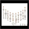 Bell 7/10pcs/Set 14g Dangle navel ringen voor vrouw