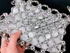 New evening drs hand-beaded dumpling bag, high-end quality electroplated glass fashion bag, ladi all-match bag diagonal bag