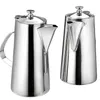 Orologi da parati Jeyl Brocca Acciaio inox Acqua Acqua Caraffa con coperchio per caffè BEVANDE BEVERAGE - Brother Brout, 2L