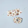 Fabric Floral Mask Hair Accessories Set Butterfly Printing Multicolor Fashion Dust-proof Washable Pendulum 3DQ1720