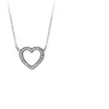 925 sterling silver chains Heart Interwoven Necklace Eternal Love Clavicle Chain Girlfriend Necklace fit pandora beads women fashion with dust bag gift