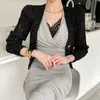 WOMENGAGA Mesh Lace Sexy Black V Neck Korean Summer Tops Tank Bralette Top Tunic Streetwear Boho GS0R 210603