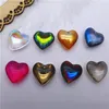 Crystal Heart Shape Pendants Charms Pärlor 24/35 mm Smycken DIY FÖLJNINGAR Accessoarer Glass ljuskrona Lampa Gardin Hängande Drop