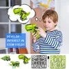 DIY Handmade Montado Toy Puzzle Three-in-One Dinossauro Solar Robot Science Experiment para crianças