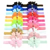 Baby Fandbands Bowknot Headdress Girls Girls Ribbon Bow Bands Bambini Accessori per capelli Bambini Bambini Toddler Elastico Hairband per Natale 20 colori KHA09