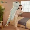 New Huggable Huge Long Cute Dinosaur Plush Toy Soft Cartoon Animal Angel Dragon Stuffed Doll Boyfriend Pillow Kids Birthday Gift AA220314