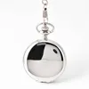 Whole Silver Polished Double Opened Flip Mechanical Pocket Watch2074562