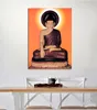 Lord Buddha Painting Poster Print Home Decor Framed of Unframed Photopaper Material