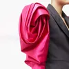 Women's Trench Coats Patchwork Hit Color Blazer Puff Sleeve Notched Female Blazers 2022 Autumn Plus Size Fashion Clothing