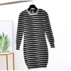 5 Colors Womens Fashion Dress Casual Letter Printing Dresses 2022 Autumn Winter Long Knitted Shirts Girls Spring Clothes 28