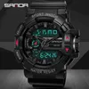 Sanda Военный мужской Watchestop Brand Роскошный водонепроницаемый спортивный наручные часы мода кварцевые часы мужские часы Relogio Masculino G1022
