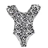 Female Swimsuit Mother Daughter Swimsuit Family Matching Bathing Suit Sexy Ruffle Leopard Swimwear Women Kids 210407