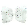 Baby Girls Large Hair Bow Barrette 20cm Bowknot Kids Sequin Ribbon Clips Girl Barn Hår Tillbehör Mode Hårstolar