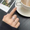 INS Trendy Gold Silver Butterfly Rings For Women Men Lover Couple Rings Set Friendship Engagement Wedding Open Rings 2021 Jewelry