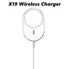 X16 X19 15W Chargeur sans fil rapide auto-bande Le support de téléphone de voiture magnétique à forte adsorption Charge pour iphone 12 Pro Max mini avec boîte de vente au détail