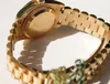 Factory S Watches Automatic Ruch 31 mm Ladies 18k żółte złote srebrny diament 179138 z oryginalnym nurkowym zegarem 271S