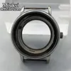 40mm 실버 시계 케이스 사파이어 유리 스테인레스 스틸 케이스 맞는 Miyota 8205 / 8215 / 821A Mingzhu 2813/3804 무브먼트