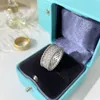 Men And Women Couple Rings Super Flash Zircon Ring Two Colors Fashion Accessories No Box
