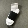 Tenue de Yoga chaussettes de cheville hommes chaussettes courtes coton de haute qualité avec motif de pied sport d'étiquettes noir blancei5sei5s