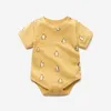 Bear Leader born Boys Girls Casual Clothes Fashion Summer Cartoon Cute Print Bodysuit Infant Sweet Clothing Toddler Suit 0-2Y 210708