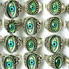 Vente en gros 30 Mix Eyeball Ring Unique Design Evil Eyes Silver Rings Vintage Hommes Femmes Punk Rocker Cool Bandes Homme Garçon Bijoux Faveur