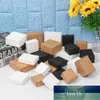 Wrap prezent 10 sztuk Małe Pudełko Papier Kraft Brązowy Karton Handmade Mydło White Craft Black Packaging Jewelry 9Sizes1 Cena fabryczna Ekspert Projekt Quality Najnowsze styl