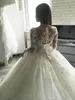 Robe de mariée de mariée de mariée luxueuse robes de mariée femme longue natation Grace de mariée robe dentelle tulle vestido de novia