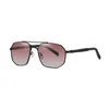 Fashion Polarized Sunglasses Men Women Designers Metal Frame Polygonal Sun Glasses Spring Temple Eyewear
