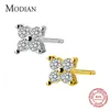 Design petit mignon boucles d'oreilles pour femmes fille enfants clair CZ 925 argent Sterling oreille goujons bijoux mode coréenne 210707