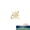 925 Sterling Silver Ear Cuff Earrings For Women Charming Zircon Clip On Gold earcuff Jewelry Without Piercing 1 pcs Factory 4557365