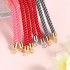 Thread Corda Casal Pulseira Componentes de Ouro Cobre Ajustável Twine Bracelete Pulseira Para Homens Mulheres DIY Jóias Fazendo Acessórios