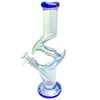 Rainbow tall bong Hookahs glass bubbler smoking Pipes downstem perc heady Dab rigs ice Water bongs with 14mm joint