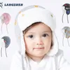 Chapeau d'enfant en coton tricoté de protection d'oreille d'hiver pour enfants garçons et filles à motifs d'animaux chauds et épais casquettes de bébé 2647 Q2