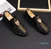 Men loafers Slippers Smoking Slip-on Shoes Luxury Party Wedding Black Dress Shoes Men's Flats