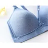 Maternity Nursing Bras Gravid Kvinnor Underkläder Amning Hot No Fälgar Framslutning Bröst Foder Bras Stor Storlek Brassiere Y0925